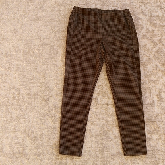J. Jill Ponte Checkered Skinny Leggings Medium Petite - Picture 2 of 11